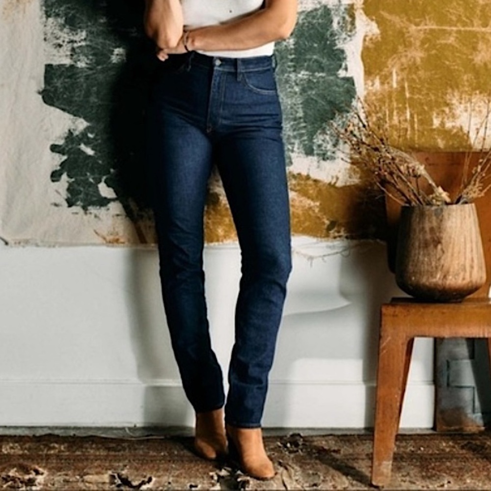 Imogene + Willie Imogene Slim Straight Leg Jean Dark Indigo 29